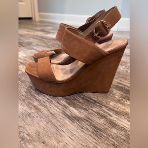 Tory Burch suede wedges